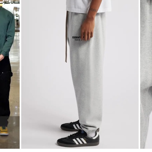 Essentials - Fear of God Cotton Blend Fleece Sweatpants. - Heathered Gray - M - Picture 6 of 12
